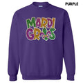 Mardi Fleur De Lis Sequin Patch Sweatshirt T-Shirts, Hoodie | RetroVerseTees.com