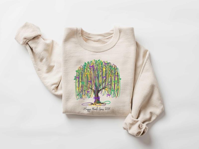 Mardi Grad Bead Tree shirt, mardi gras, NOLA Shirt, Mardi Gras Shirt, louisiana shirt, new orleans shirt, Louisiana...