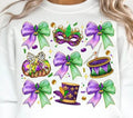 Mardi Gras Coquette DTF Transfers - THIS IS NOT A SHIRT Hoodie, Sweatshirt | RetroVerseTees.com