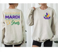 Mardi Gras Sweatshirt, Mardi Gras Costume Shirt, Festival Carnival Celebration Party Gift, Shrove Fat Tuesday Hoodie