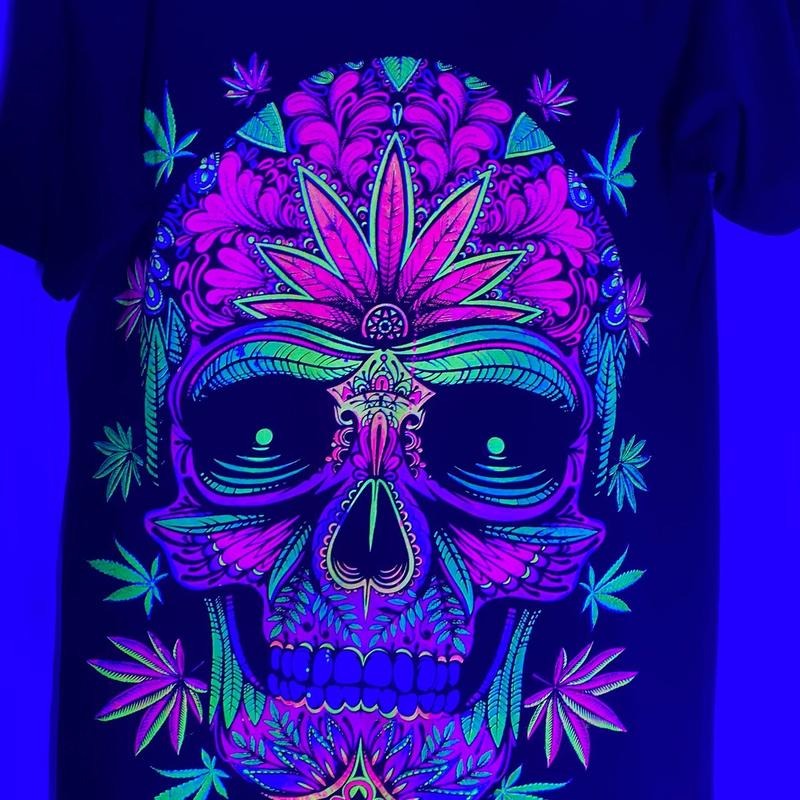 MariaJuana skull  T-shirt Black Cotton Hoodie, Sweatshirt | RetroVerseTees.com