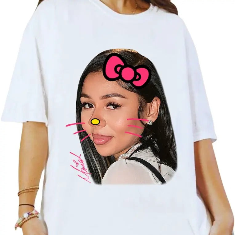 Mariah Pink Kitty The Scientisttt  Shirt Cotton Fabric Hoodie, Sweatshirt | RetroVerseTees.com
