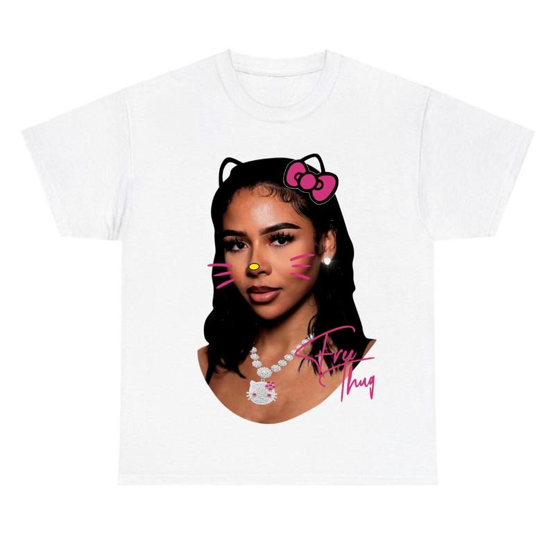 Mariahh Free Thugg Kitty Pink Shirt Hoodie, Sweatshirt | RetroVerseTees.com