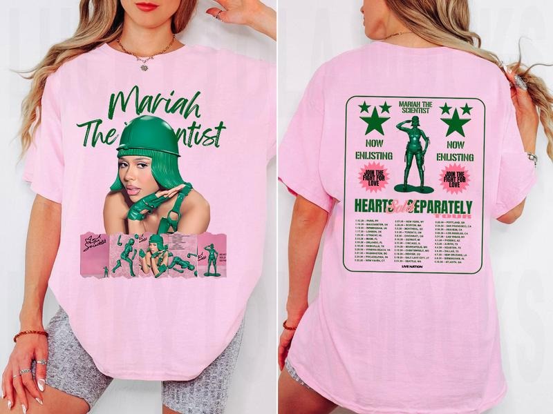 Mariahhh Scientist Shirt, Hearts Sold Separately Concert Fan T-Shirt Hoodie, Sweatshirt | RetroVerseTees.com