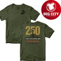 Marines 250th Birthday Anniversary Two Sided Shirt