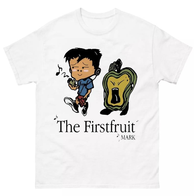 Mark The First Fruit Shirt Featuring and Bold Neo City Design Hoodie, Sweatshirt | RetroVerseTees.com