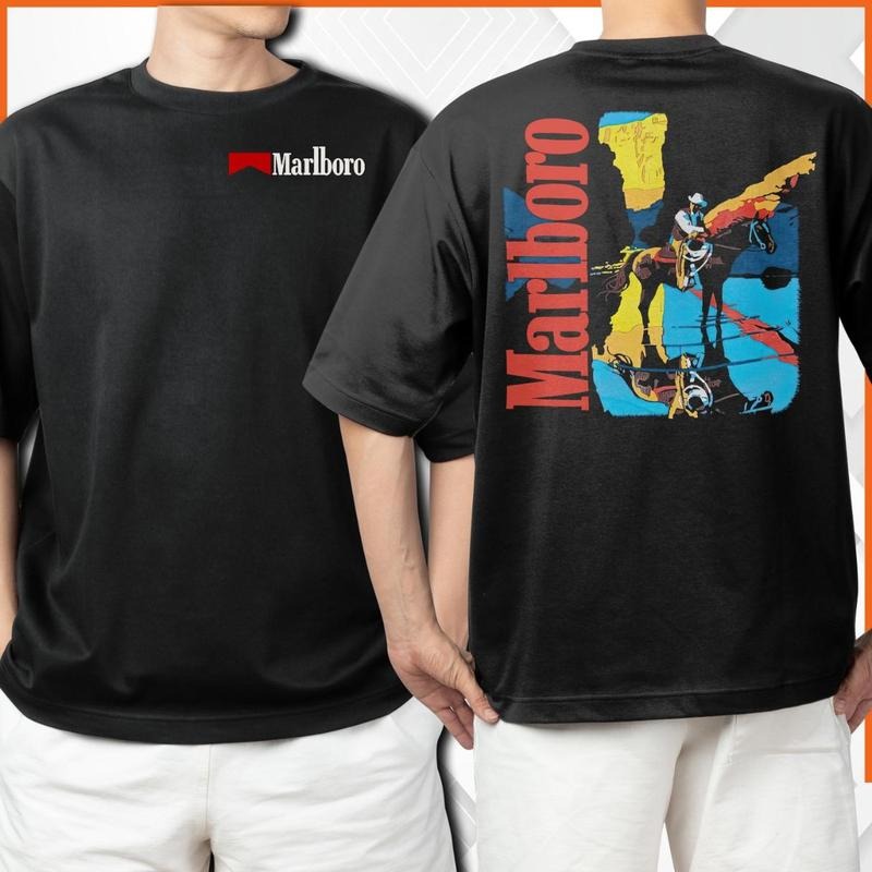 Marlboro Cowboy Wild West Shirt, Marlboro Cigarette Shirt, Vintage Cowboy Shirt Hoodie, Sweatshirt | RetroVerseTees.com