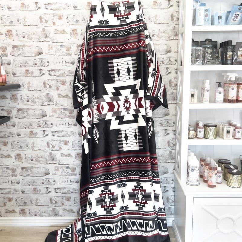Maroon Magic Aztec Oversized Blanket T-Shirts, Hoodie, Sweatshirt | RetroVerseTees.com