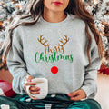 Marry Christmas Sweatshirt, Family Matching Christmas Hoodie, Christmas Deer Lover Sweater, Reindeer Sweatshirt, Winter...