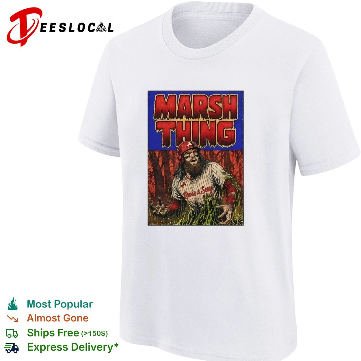 Marsh Thing Loose and Sexy Baseball shirt
