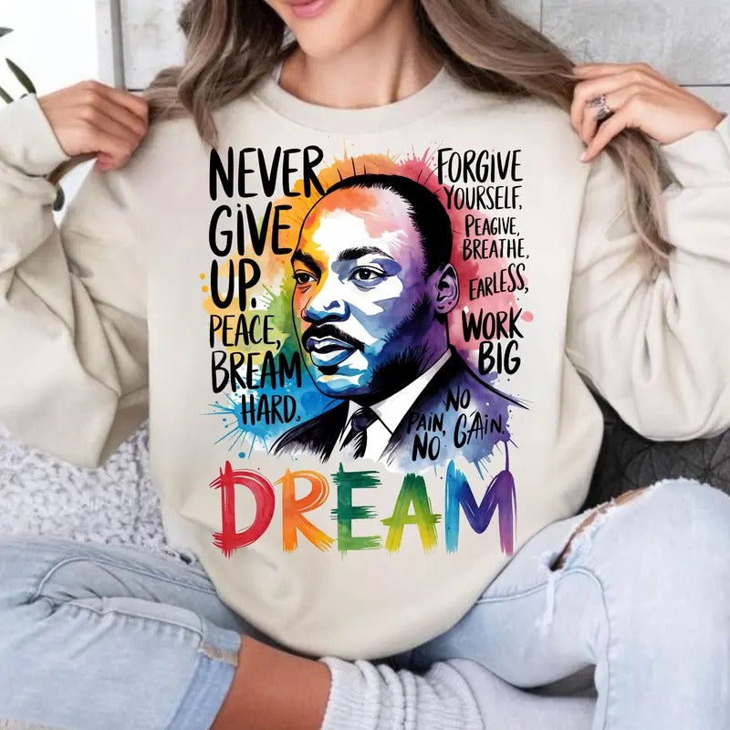 Martin Lutherr King Tshirt Sweatshirt, Mlk Shirt, I Have A Dream, African American Sweatshirt, Black History Month Shirt,...