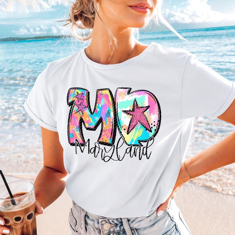 Maryland Neon Splash DTF Transfers - THIS IS NOT A SHIRT Hoodie, Sweatshirt | RetroVerseTees.com