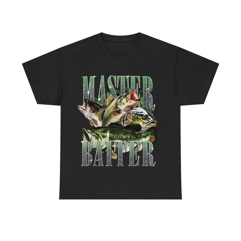 Master Baiter Bass Fishing Fisher Papa Shirt, Unisex Graphic Tee S-3XL Hoodie, Sweatshirt | RetroVerseTees.com