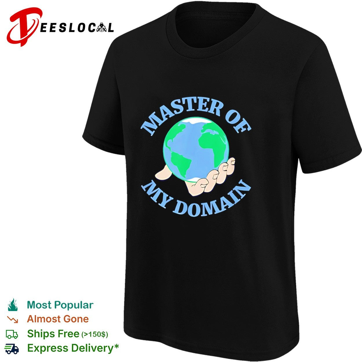 Master of My Domain Earth Hand World Inspirational shirt