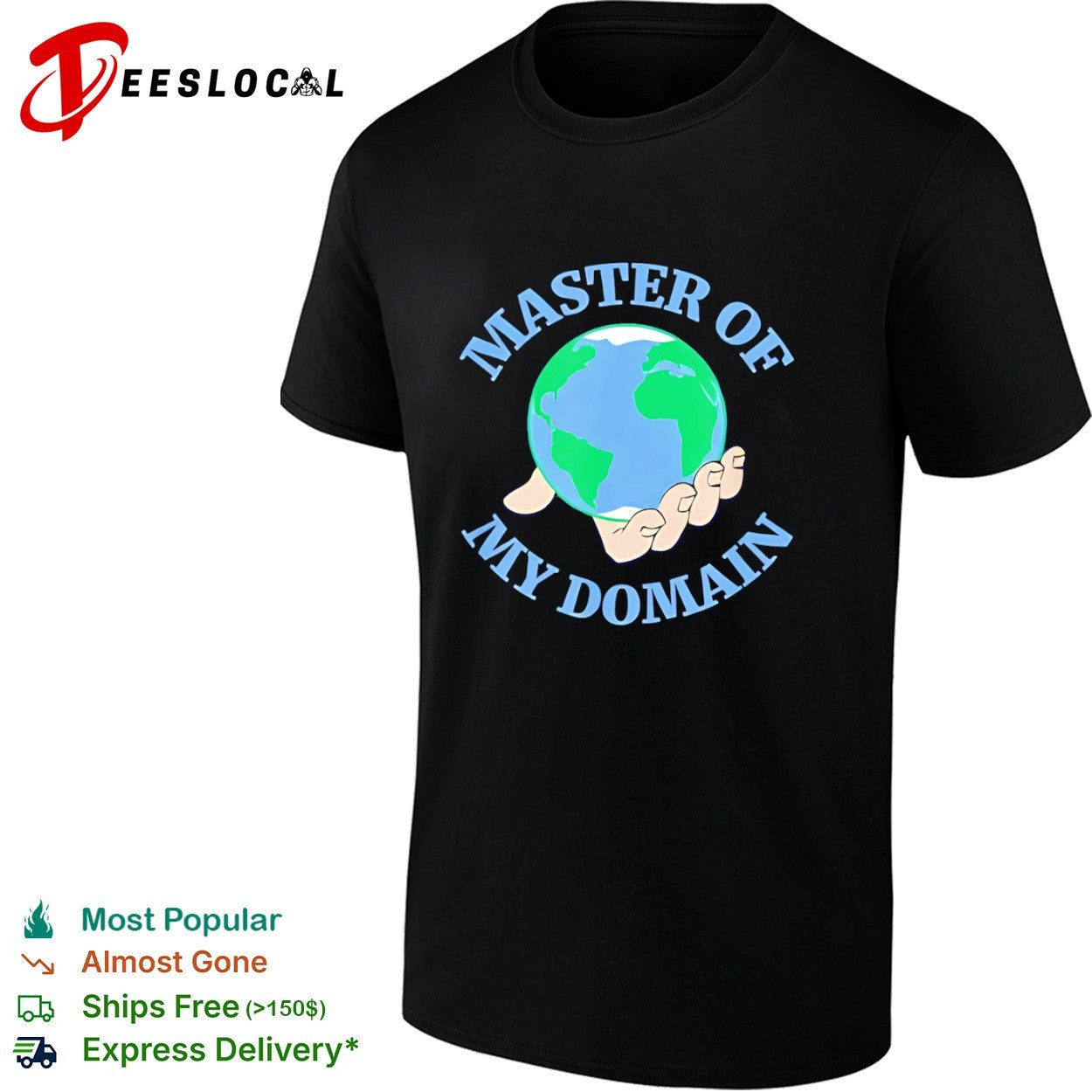 Master of My Domain Earth Hand World Inspirational shirt