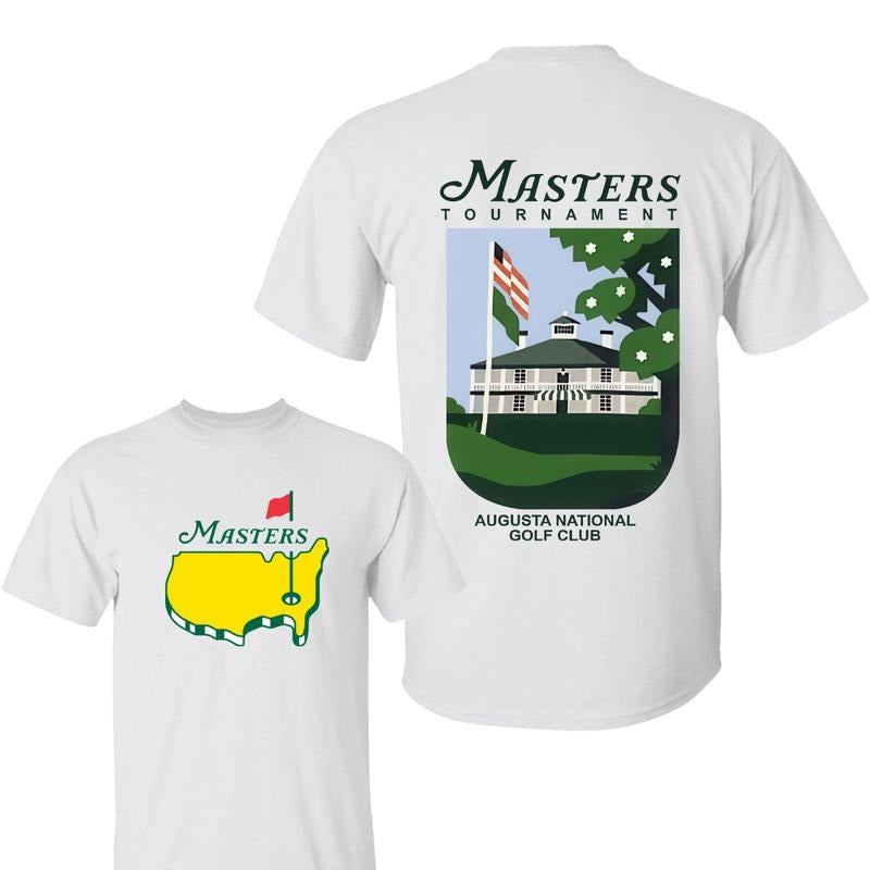 Masters Augusta National Golf Club 2 Sided Shirt, Tournament Shirts, Masters Golf Tee, Graphic Tee Gifts for Men, For...