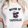 Mayor of Yapsville Funny Graphic Tee Pure Cotton Casual Street Style Crew Neck Short Sleeve T-Shirt Tops Trendy For Women...
