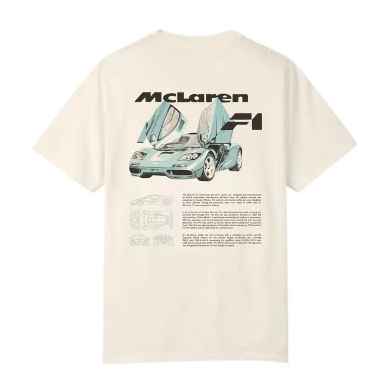 McLarennn F1 Tee T-Shirt, Car Enthusiast T-Shirt, Car Clothing Hoodie, Sweatshirt | RetroVerseTees.com