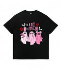 "Mean Ghouls" Halloween T-shirt Vintage Streetwear Loose Fit Unisex Casual Top with Bat Graphic Halloween Costume Gift...