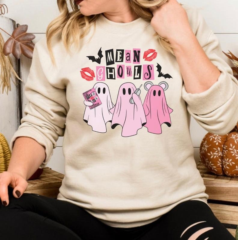 Mean Ghouls Sweatshirt, Mean Ghouls, Ghost Sweater, Spooky Season, Meanghouls Tshirt, Halloween Shirt, Halloween...