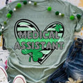 Medical Assistant Clover Heart DTF Transfers - THIS IS NOT A SHIRT Hoodie, Sweatshirt | RetroVerseTees.com