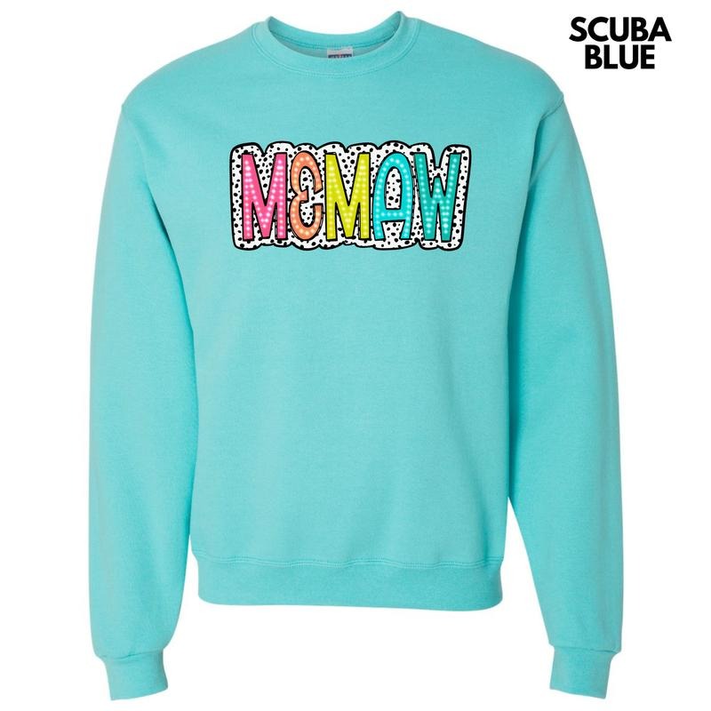Memaw Neon Spotted Sweatshirt 'NLB' T-Shirts, Hoodie | RetroVerseTees.com