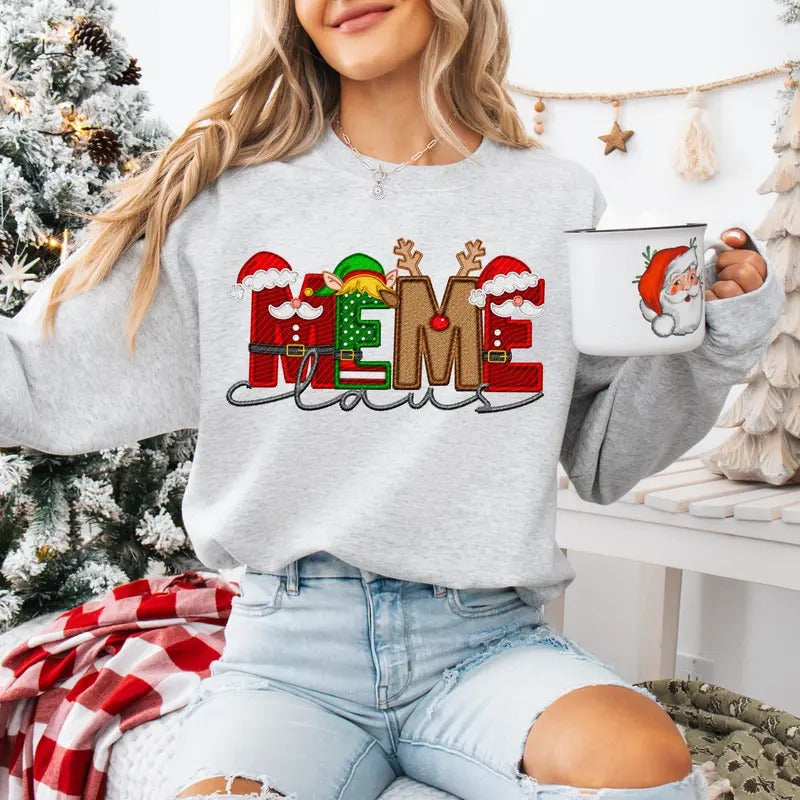 Meme Claus Unisex Sweatshirt T-Shirts, Hoodie | RetroVerseTees.com