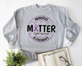 Memories Matter Fight Against Alzheimer's Sweatshirt, Purple Ribbon Team Sweater, Alzheimer Awareness, Mental Dementia...