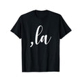 Men'S Comma La Print T-Shirt - 100% Cotton Crew Neck Tee, Medium Stretch Knit Fabric, All-Season Regular Fit, Geometric...