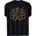Men'S Retro-Inspired 180g Octopus Graphic T-Shirt - Unique Design Tee Made in USA Hoodie, Sweatshirt | RetroVerseTees.com
