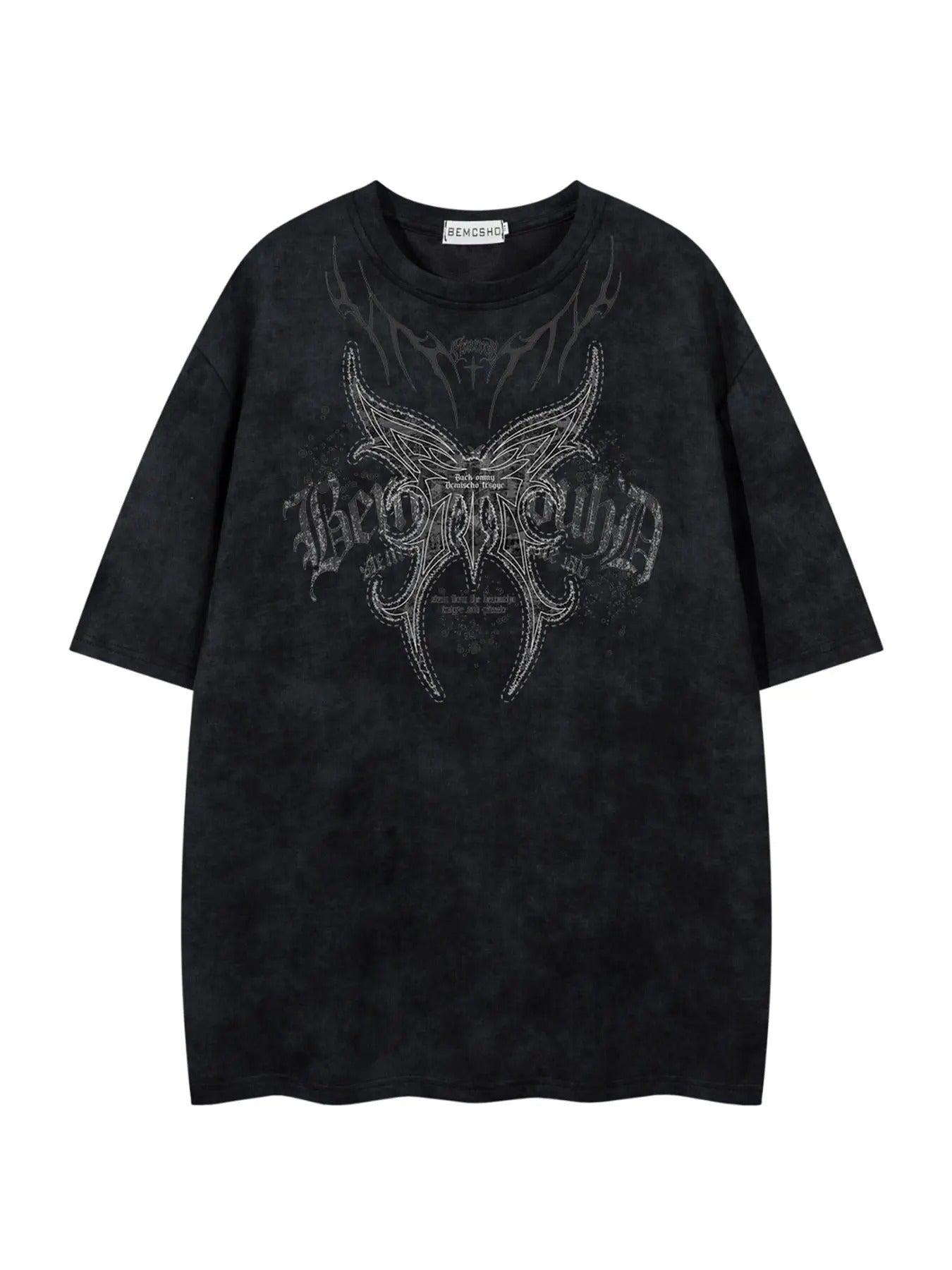 Men'WB shield Butterfly & Letter Print Short Sleeve Tee, Loose Casual Fashion T-shirt for Summer, Men'WB shield Top for...