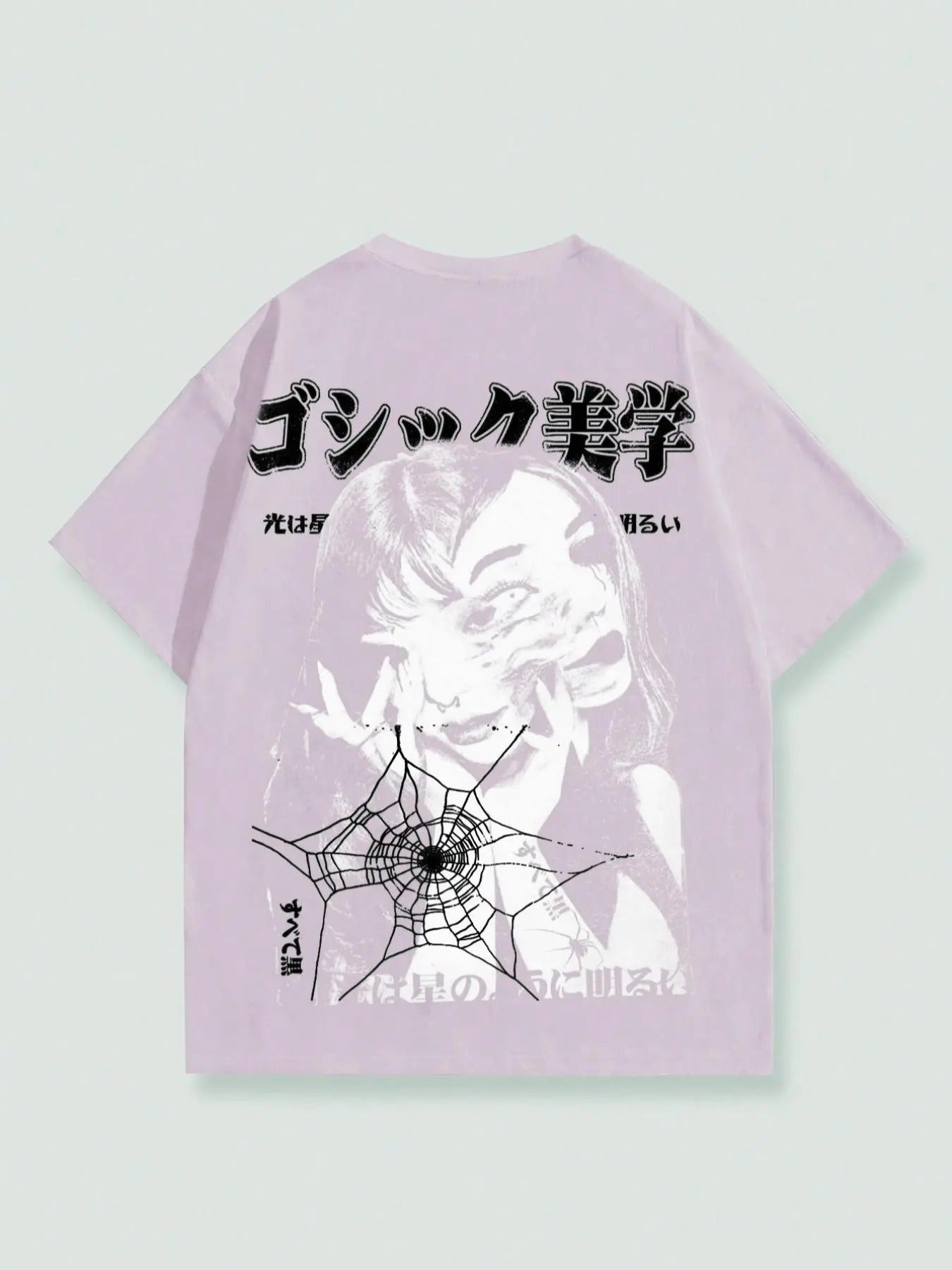 Men'WB shield Cartoon Figure Graphic Drop Shoulder Tee, Regular Fit Japanese Style Short Sleeve Round Neck T-Shirt for...