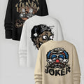 Men'WB shield Cartoon Figure TNF & Letter Print Long Sleeve Tee, Regular Fit Casual Round Neck T-shirt for Fall, Men'WB...