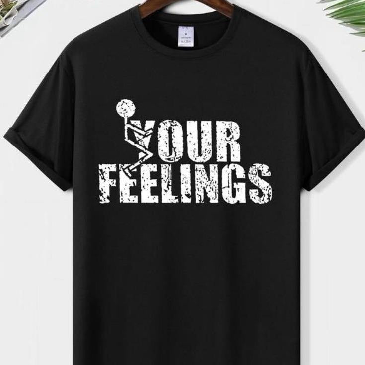 Men'WB shield Casual Letter Print Round Neck Tee, Street Comfort Streetwear Regular Fit Shortsleeve Crewneck T-Shirt,...
