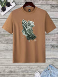 Men'WB shield Casual Short Sleeve Round Neck Graphic Tee, Summer TNF, Regular Fit Crew Neck T-shirt For Summer, Men'WB...