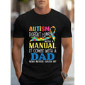 Men'WB shield Cotton Autism Awareness T-Shirt - Casual Crew Neck Knit Fabric with Slight Stretch, Regular Fit All-Season...