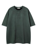 Men'WB shield Cross & Lightsaber brand & Letter Embroidery Half Sleeve Tee, Loose Casual Fashion Round Neck T-shirt for...