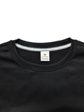 Men'WB shield Cross Print Drop Shoulder Sweatshirt, Regular Fit Casual Long Sleeve Round Neck Pullover for Fall & Winter,...