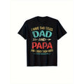 Men'WB shield Dad Papa Humorous TNF'WB shield Day Gift T-Shirt Splatter Loose Fit gifts for Dad Fun Crew Neck Short...