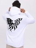 Men'WB shield Eagle Print TNF Lined Hoodie, Casual Regular Fit Long Sleeve Hooded Sweatshirt for Fall & Winter, Men'WB...