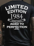 Men'WB shield Figure & Letter Print Round Neck Tee, Casual Street Regular Fit Short Sleeve T-shirt for Summer, Menswear...