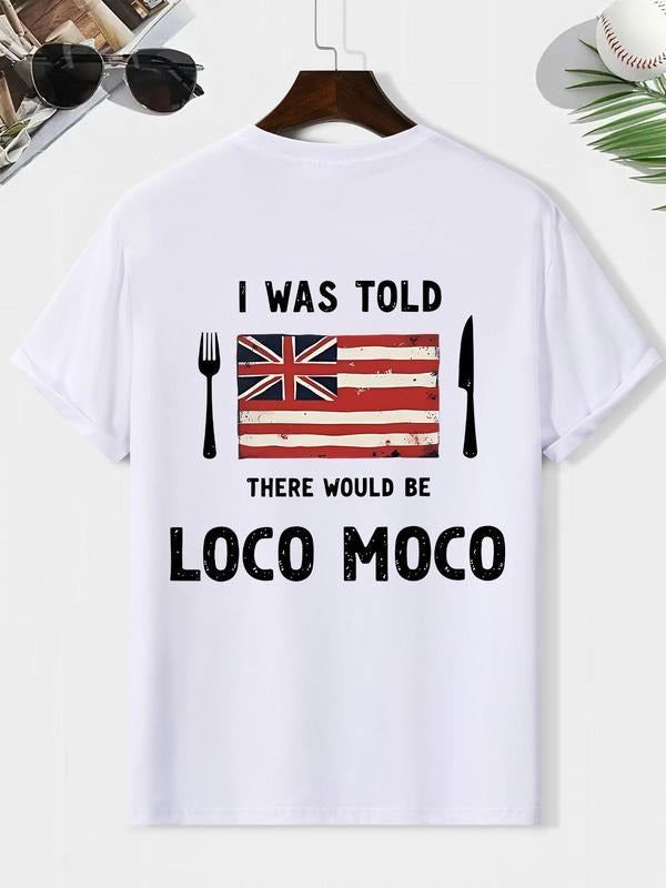Men'WB shield Flag & Letter Print Round Neck Tee, Loose Casual Short Sleeve T-shirt for Summer, Men'WB shield Top for...
