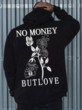 Men'WB shield Floral & Letter Print Pocket Drawstring Hoodie, Regular Fit Casual Drop Shoulder Long Sleeve Hooded...