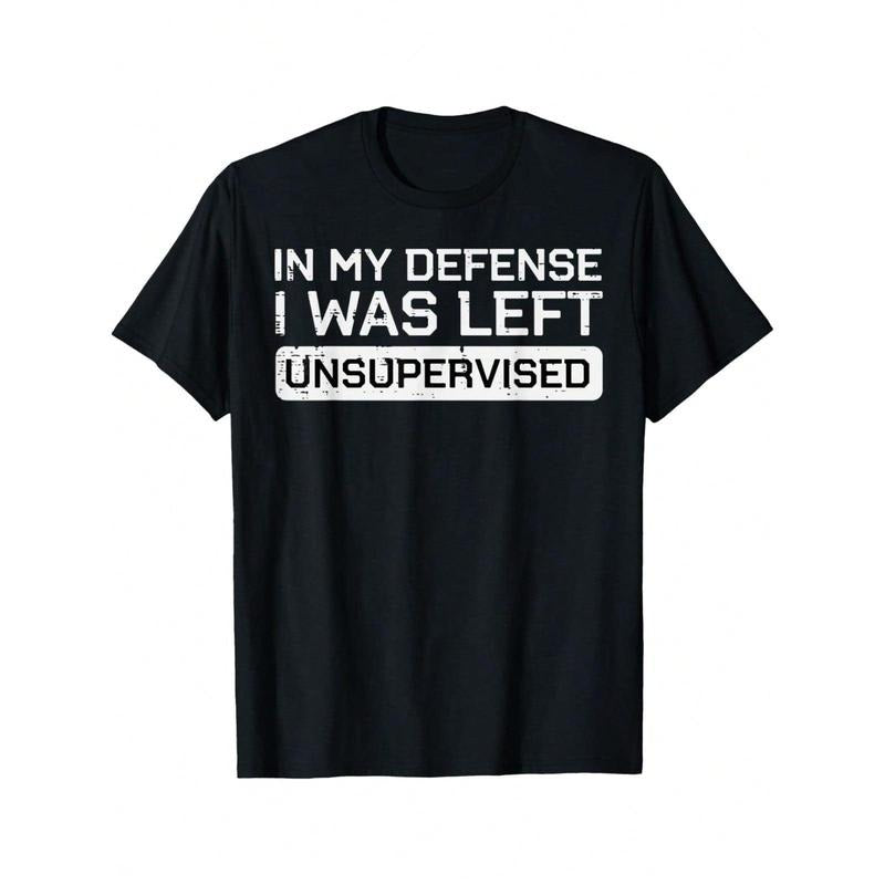 Men'WB shield Funny T-Shirt Graphic T-Shirt For Men Red plumber brand My Defense Swoosh Was Left Unsupervised Funny...