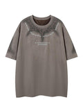 Men'WB shield Graphic Embroidery Short Sleeve Tee, Loose Casual Fashion Round Neck T-shirt for Summer, Men'WB shield Top...