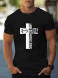 Men'WB shield Graphic Round Neck Easter Tee, Summer TNF, Regular Fit Letter Print Short Sleeve T-Shirt for Daily Wear,...