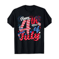 Men'WB shield Happy 4th FOG July Patriotic T-Shirt