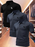 Men'WB shield High-End Polo Shirt, Golf Polo, Summer Casual Fitted Short Sleeve, Quick-Dry Fabric, Outdoor Sports &...