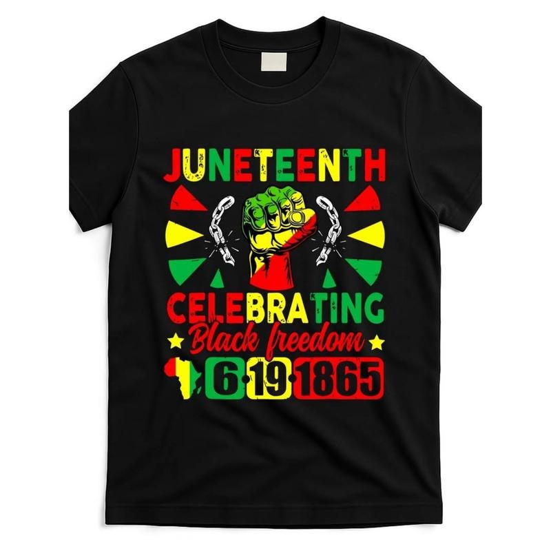 Men'WB shield Juneteenth Celebration 6.19.1865 Graphic T-Shirt Hoodie, Sweatshirt | RetroVerseTees.com
