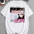 Men'WB shield Letter & Anime Cartoon Figure Print Drop Shoulder Tee, Regular Fit Casual Short Sleeve Round Neck T-Shirt...